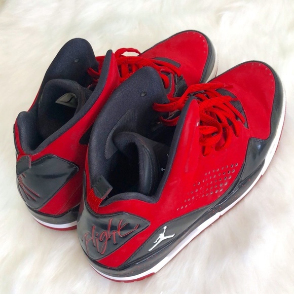 Nike Air Jordan Mens Basketball Shoes SC-3 - Black/Red -629877-601. - Picture 4 of 10